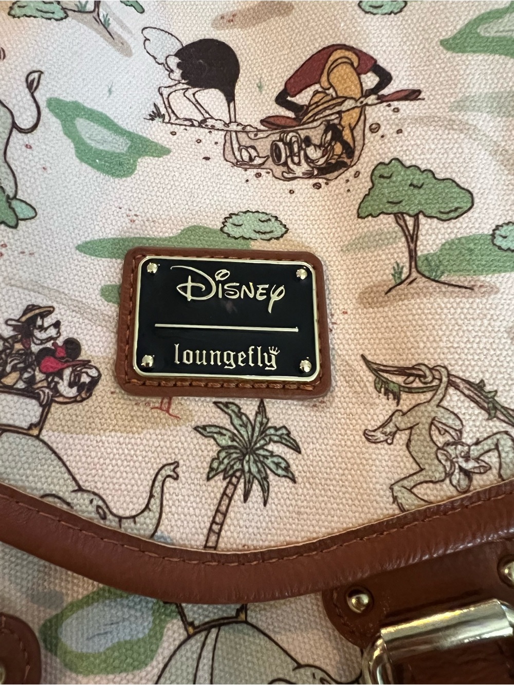 Disney x Loungefly Animal Kingdom Safari Canvas Backpack - Picture 3 of 13